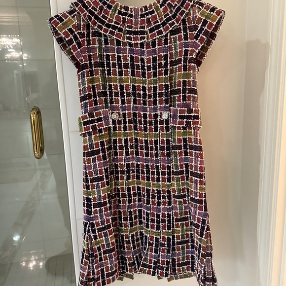 CHANEL Multicolor Tweed Dress - Picture 2 of 4